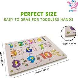 popsee Alphabet Number Learning Board for Kids| Montessori Educational Toy for Toddlers image 3