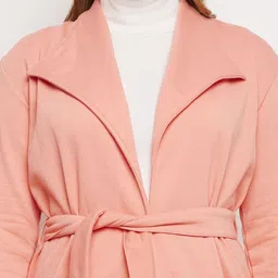 brinns Fleece Solid Coat For Women image 4