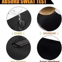 bismaadh Workout Headband for Women & Men Wide, Moisture Wicking & Non-Slip Exercise Hairband or Sports Sweatband Keep Your Hair in Place ,Performance Stretch & Ideal for Running & Yoga Head Band Head Band (Blue) Head Band image 4