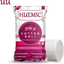 huemic Pure Absorbent Cotton Roll 500gram for Baby Care Soft Cotton roll 5 Gauze Medical Dressing-picture-38