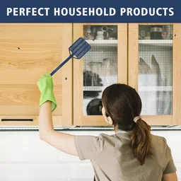 turtulsgroup Fly Swatter for Cockroach,Mosquito,Flies and centipedes All Instant killar (Many Colour) Pack of-3 Insect Net image 4