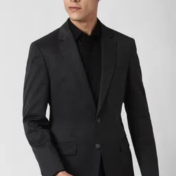 peter england Men Solid Single Breasted Formal Blazer-picture-26