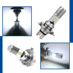 auto pearl 2-Side 12Led Chips Motorcycle Bulb 7500K-12V-9W wide Beam Ultra Bright White A47 Headlight Motorbike LED for Bajaj (12 V, 9 W) image 5