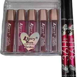 rodril The Red Matte Lipstick 5 Pieces And 2 Pieces 36H eyeliner 60 ml-picture-28