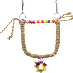 TOYS Interactive & Playful Bird Perch For Cage Playful Bird Hanging Toy for Bird Parrots, Cockatiel, Lovebird, Budgerigar, Finches & All Small & Medium Size Birds Wooden Chew Toy, Training Aid, Perch For Bird-image-23