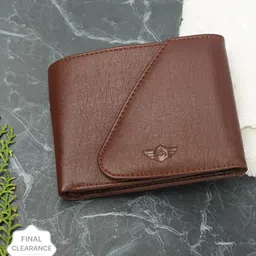 metronaut Men Casual, Trendy Brown Artificial Leather Wallet-picture-21