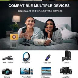 Zync S3 100 inch Screen LED Mini Projector, Plug Type:AU Plug (3000 lm) Portable Projector image 5