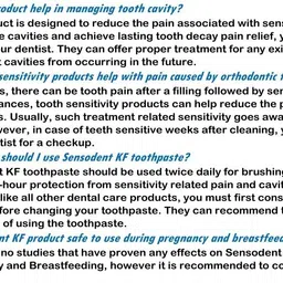 sensodent KF Cavity Protection & Sensitive Toothpaste 125 Gram - Free from SLS & PARABEN Toothpaste image 4