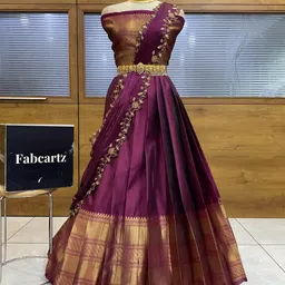shree creation Solid, Self Design Semi Stitched Lehenga Choli-picture-45