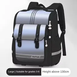 wengvo New Gradient 3D Square Backpack for Elementary Students Stylish & Functional School Bag image 1
