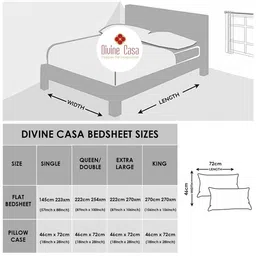 Divine Casa Emerald Green Abstract Cotton 144 TC Single Bedsheet with 1 Pillow Cover image 3