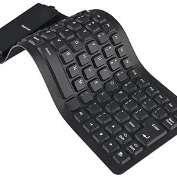 Plutofit 85 Keys Silicone Rubber Waterproof Flexible Foldable Wired USB Standard Multi-device Keyboard Compatible with Desktop, Laptop, Mac image 2