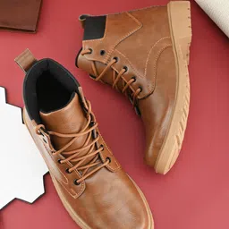 ariwa Men’s Indoor Outdoor Boots | Everyday Comfort Lace Up Boots Boots For Men-picture-12