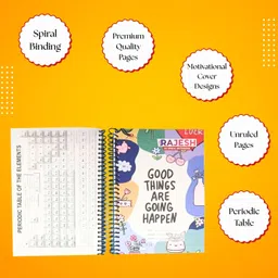 rajesh stationery Soft Cover Spiral Notebook, Memo Notepads Diary Notebook, 11.7 Inch x 8.3 Inch A4 Notebook Unruled 200 Pages image 4