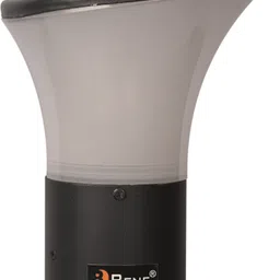 bene Eden Bollard Aluminum 59 cm (Milky ,Grey, Pack of 2) Gate Light Outdoor Lamp image 3