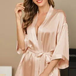 mardia Gold Free Size Bath Robe-picture-16