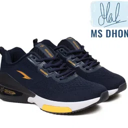 asian Oxygen-01 navy Running shoes dual capsule technology for boys | sports shoes for men | Latest Stylish Casual sneakers for men | Lace up lightweight shoes for running, walking, gym, trekking, hiking & party Running Shoes For Men image 3