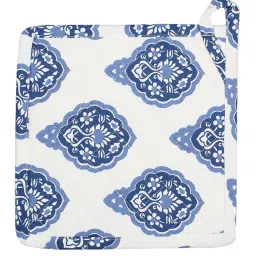 house this Aahar Blue Cotton (Set of 4) Kitchen Set image 4