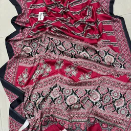 srikastbhanjan Striped Bollywood Crepe Saree image 5