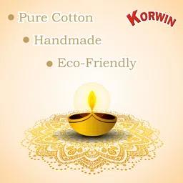 korwin Ghee Diya Batti Pujan Ghee Cotton Wick Pooja material Puja Item Cotton Wick image 5