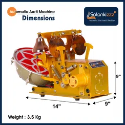 solankizzz God Mantra Shankh Mayur Sound Electric Aarti Machine With Nagara For Home Temple Nut & Bolts Dholak image 3