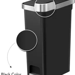obsessions EKO 40L With Pedal and Fingerprint-Resistant Plastic Dustbin image 3