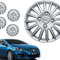kunj autotech 15 Inch Wheel Cover Cap for Ciaz Silver Wheel Cover For Maruti Ciaz-picture-16
