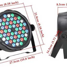wbd 60 LED DJ PAR Light Multicolor Party Light Sound Activated for Home and Club Use Shower Laser Light image 4
