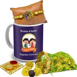 me&you Rakhi Gift for Brother, Rakshabandhan Gift for Brother Choco15DTRakhiR42-66 Ceramic Gift Box-picture-13