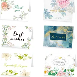 17Pcs Thank You and Celebration Cards Cute Design Blank Wishing Cards Greeting Card-image-16