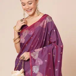 sareemall Woven Paithani Silk Blend Saree image 4