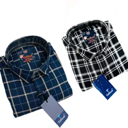 vellical Men Slim Fit Checkered Spread Collar Casual Shirt-picture-12