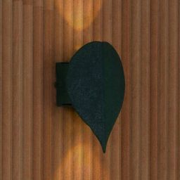 fos lighting Small Compact Green Aluminum Heart-Shaped Leaf UpDown Outdoor Wall Light-picture-40
