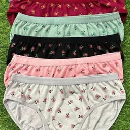 blue-well Pack of 6 Women Hipster Multicolor, Black Panty-picture-37