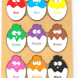 webby Educational Egg Shaped Colours Wooden Puzzle Toy for Montessori Pre-School Kids-picture-10