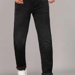 killer Men Slim Mid Rise Black Jeans-picture-14
