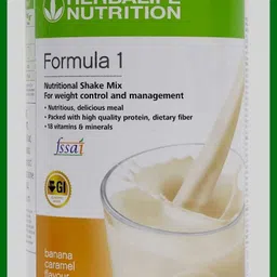 herbal nutrition life Formla 1 Nutritional Shake Mix - Banana Caramel Flavor 500g Plant-Based Protein-picture-13