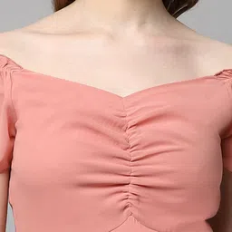 aayu Women Maxi Pink Full Length Dress image 5