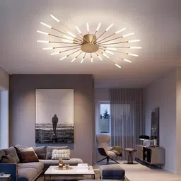 28 Light Body Acrylic LED Ring For Living Room - (Warm White) Ceiling Light Ceiling Lamp-image-65