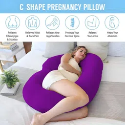 vijay Microfibre Solid Pregnancy Pillow Pack of 1 image 5