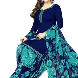 wonaya fab Unstitched Crepe Salwar Suit Material Printed-picture-12