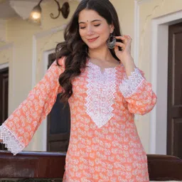 prisca Women Printed Viscose Rayon Straight Kurta-picture-10