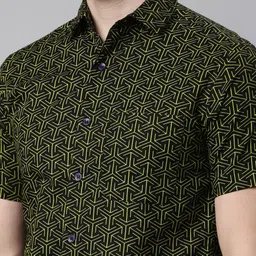 joven Men Night Suit Set Green Printed image 5