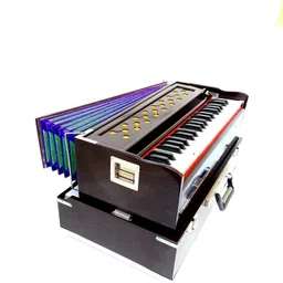 maga mart Folding Harmonium with 42-Keys,,7 Bellow, Two Reed(Bass-Male), 3.5 Octave 3.5 Octave Hand Pumped Harmonium-picture-16