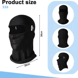 maycreate Black Bike Face Mask for Men & Women image 2