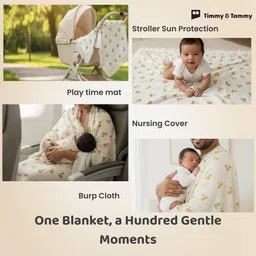 timmy & tammy Floral Crib Dohar for Mild Winter image 4