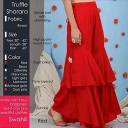 outerwear Women Regular Fit Red Silk Blend Trousers image 2