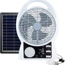 drumstone Solar-Powered USB Charging Fan with Built-In Battery with 1 Year Warranty Table Fan-picture-17