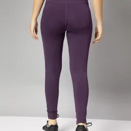 technosport Self Design Women Purple Tights image 3