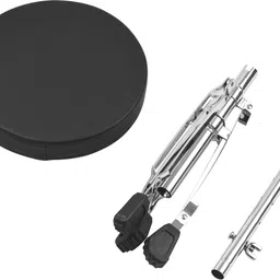 softline pro SP36-C Universal Drum Throne Round Padded Drum Seat Stool Double-braced Legs Round Top Drum Throne image 4